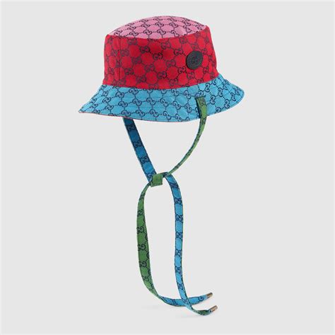 multi color gucci bucket hat